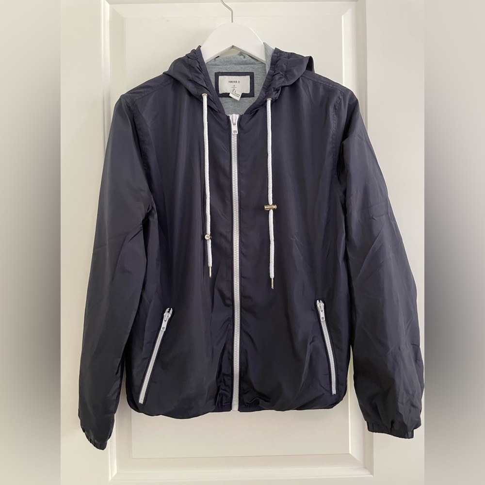 Navy Zip Up Jacket